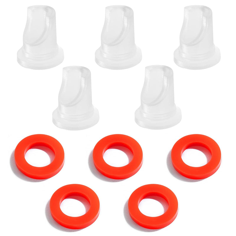 5PCS Beer Keg Coupler Check Valve & 5PCS Beer Washer Gaskets,Gas Check Valves Beer Keg Coupler Accessories Kit for Sankey Couplers D Type Coupler Replacement 5PCS Check Valves & 5PCS Washers