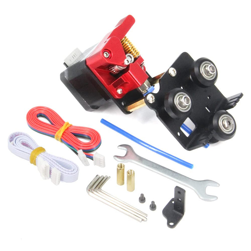 Direct Drive Dual Gear Extruder with Pulleys Upgrade Support Plate with Motor Kit Easy Print Flexible Filaments for Ender 3 V2 Ender 3series CR-10series(Dual Extruder Support Motor Kit) Dual Extruder Support Motor Kit