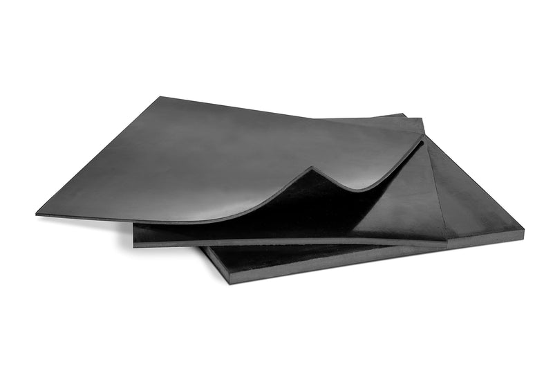 MATNIKS Rubber Sheets, Black, 6x6-Inch,1/16,1/8,1/4 (Variety Pack) Commercial Neoprene Plumbing Pipe Insulation Gaskets DIY Material Supports Leveling Sealing Bumpers Protection Black - Variety Width