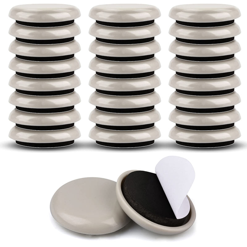 1-1/4" Furniture Sliders for Carpet & Hardwood Floors, 24PCS Furniture Pads for Quickly and Easily Move Any Item and Protect The Floor 1-1/4"
