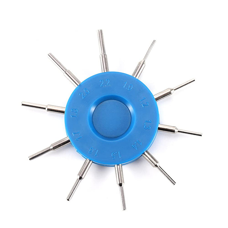 Eyeglasses Hole Measuring Tool Gauge Nut u-Clip Douber Rubber Diameter 10 Size by dhoptical
