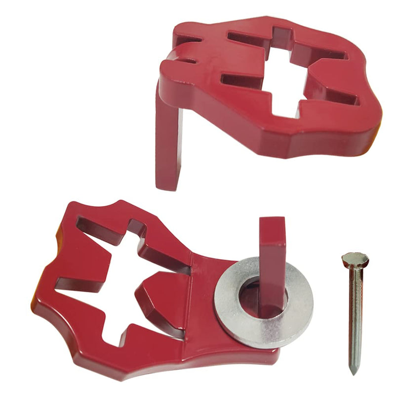 T-Post Gate Hinge Pins - Heavy Duty Gate Hanger, Hang a gate of Any Farm or Garden from a Metal T Post, Steel Gate Hinges Target Hanger, Easy to Install