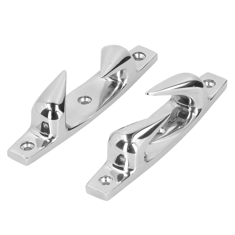 Acouto Bow Chocks for Boat 4.69in 316 Stainless Steel Boat Cleats Anchoring Mooring Cleats 2pcs Left Right Fairlead Dock Cleats for Marine Boat Yacht