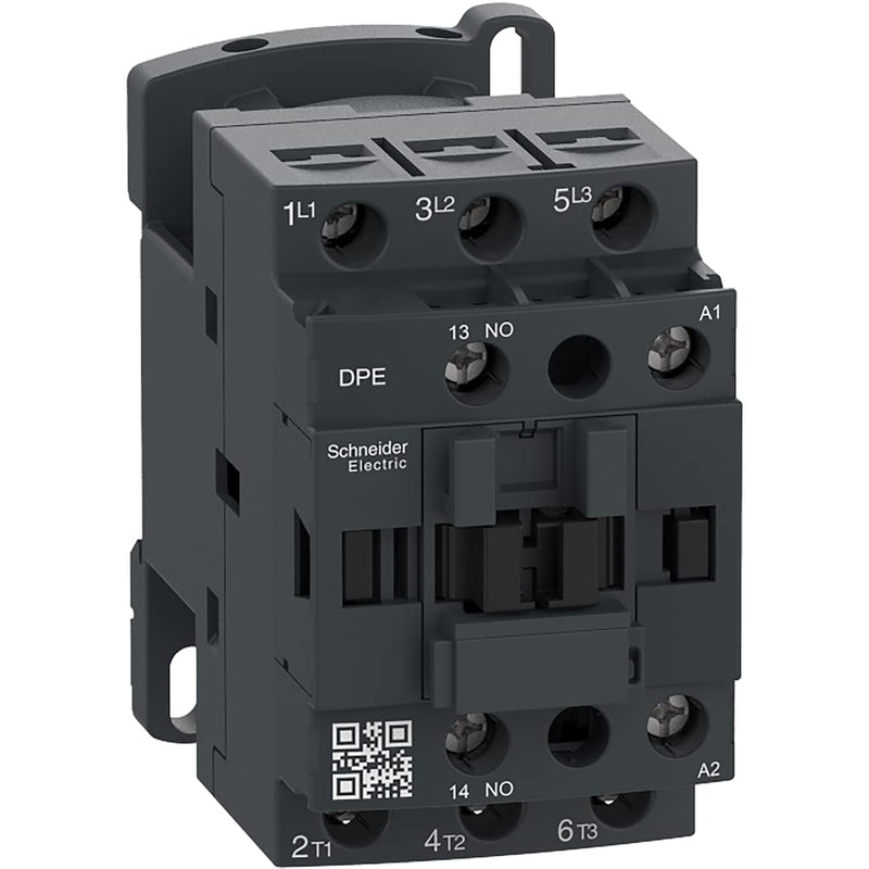 Schneider Electric - Easy TeSys DPE IEC Contactor - Non Reversing Contactors for Resistive Load and Motor Control Applications up to 12A/690V AC,5HP at 480V AC,3 Poles (3NO),120V 50/60Hz Coil,DPE12G7 5HP 460V