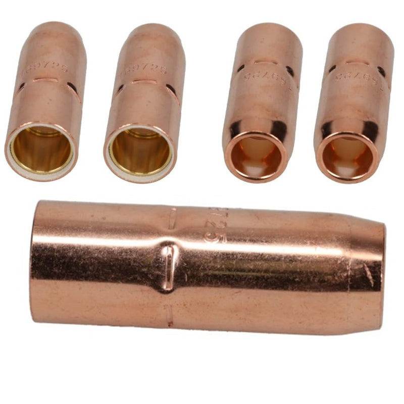 169-725 Mig Welding Nozzles 5/8" Recessed for Miller Millermatic M25 M40 and Hobart MIG Weld Gun 169725 (5 Pack) 169-725