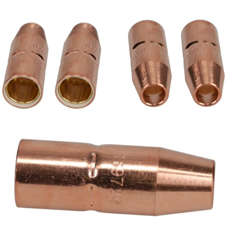 169-724 Mig Welding Nozzles 1/2" Recessed for Miller Millermatic M25 M40 and Hobart MIG Weld Gun 169724 (5 Pack) 169-724