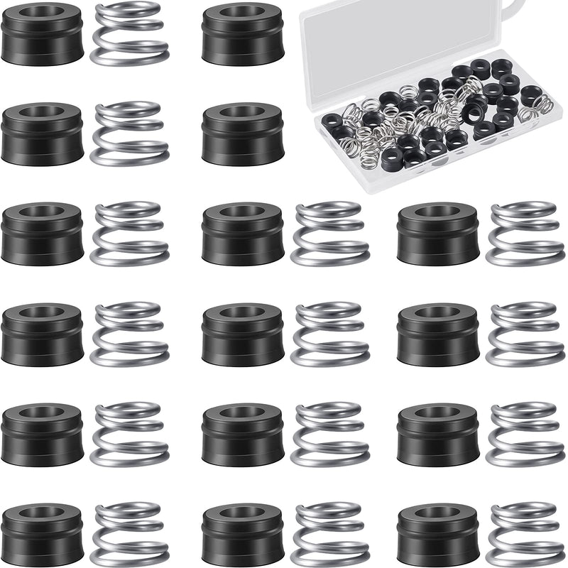 RP4993 Replacement Seats and Springs Faucet Repair Kit RP4993 Seats and Springs Compatible with Faucet Rod Replacement, Black (36 Pairs) 36