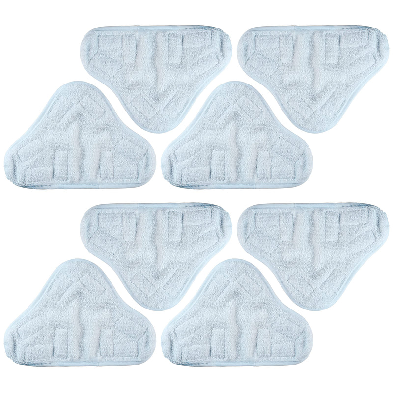 BlueStars 8-Pack H2OX5 Microfiber Steam Mop Pads Replacement for H2O H20 Steam Mop X5 – Washable & Reusable, Exact Fit for H2O X5 Models Pack of 8