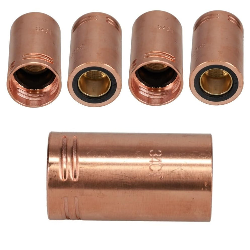 34CT Mig Welding Gun Nozzle Insulator for Tweco #3, 4 & Lincoln 300, 400, 34CT Insulator (Pack of 5) 34CT