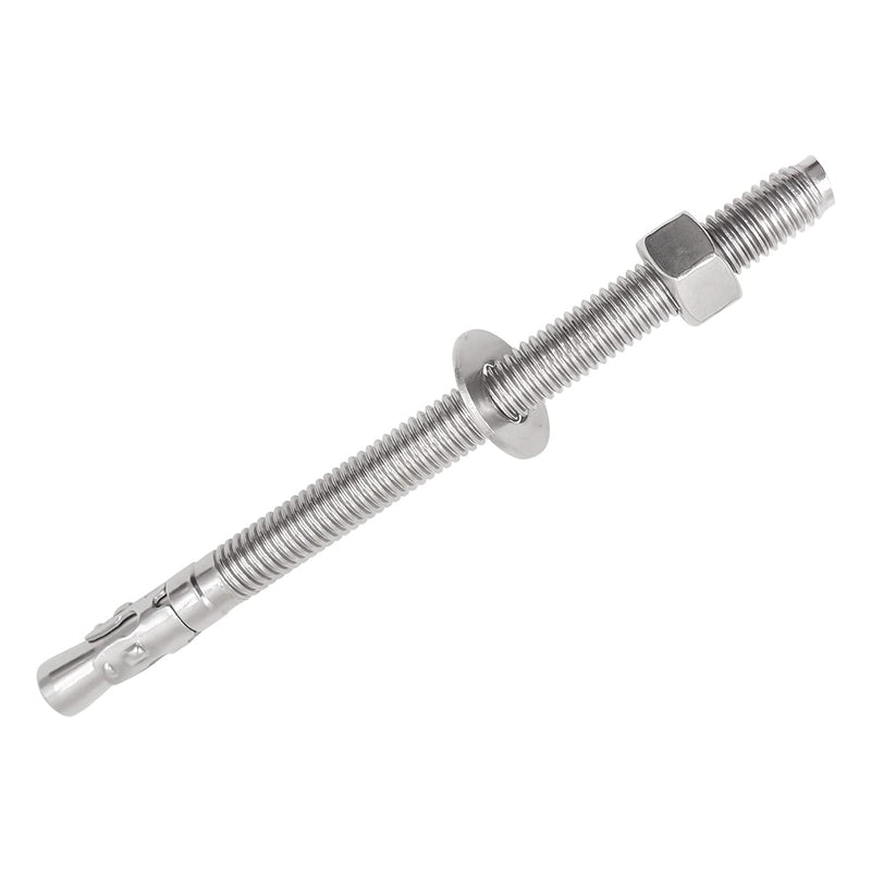 1/2"x 7" inch Stainless Steel Standard Strong Wedge Anchor, Fasteners for Concrete (4 pcs) 1/2" x 7"