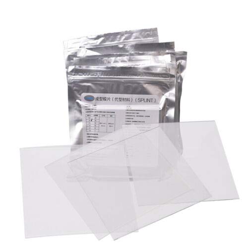 Dental Lab Splint Thermoforming Material for Vacuum Forming Soft Hard 1/1.5/2mm (Soft 1.0mm) Soft 1.0mm