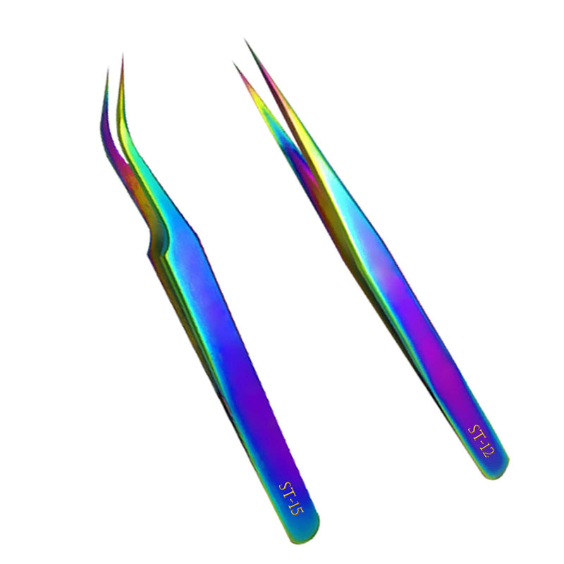 Tweezers Set, Diamond painting tools,Upgraded Anti-Static Stainless Steel Curved of Tweezers for Diamond painting, Electronics, Laboratory Work, Jewelry-Making, Craft, Soldering, etc.