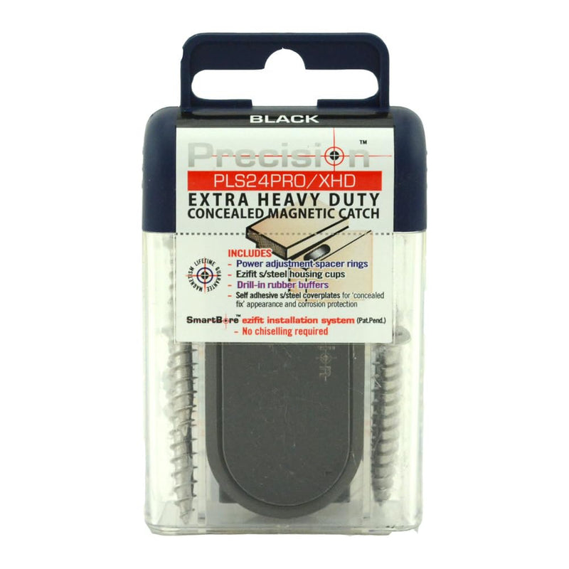 Precision Lock Magnetic Catch with Adjustable Black (Heavy Duty Magnetic Catch)