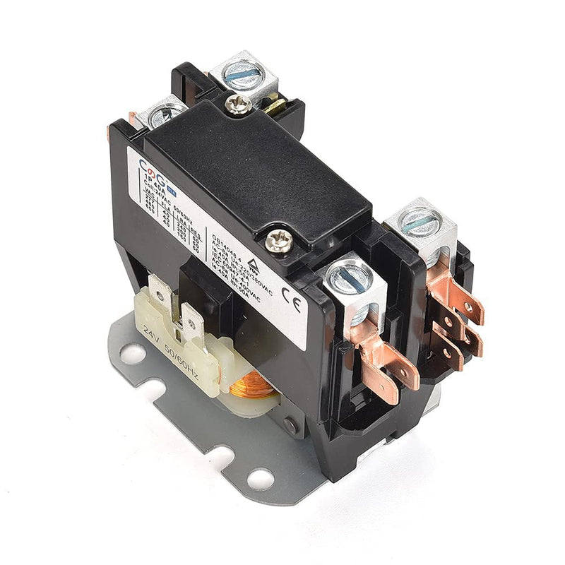 1 Pole Air Conditioner Contactor 40 Amp 24VAC Coil,Condenser Contactor Compressor Contactor AC Definite Purpose Contactor (Pack of 1 Pcs)… 1P 40A 24V