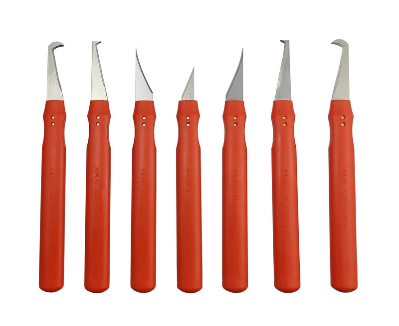 7pcs Plastic deburring Burr Knife Tool Flash Trimmer Plastic Parts Burr Scraper Flying Edge Burr Knife