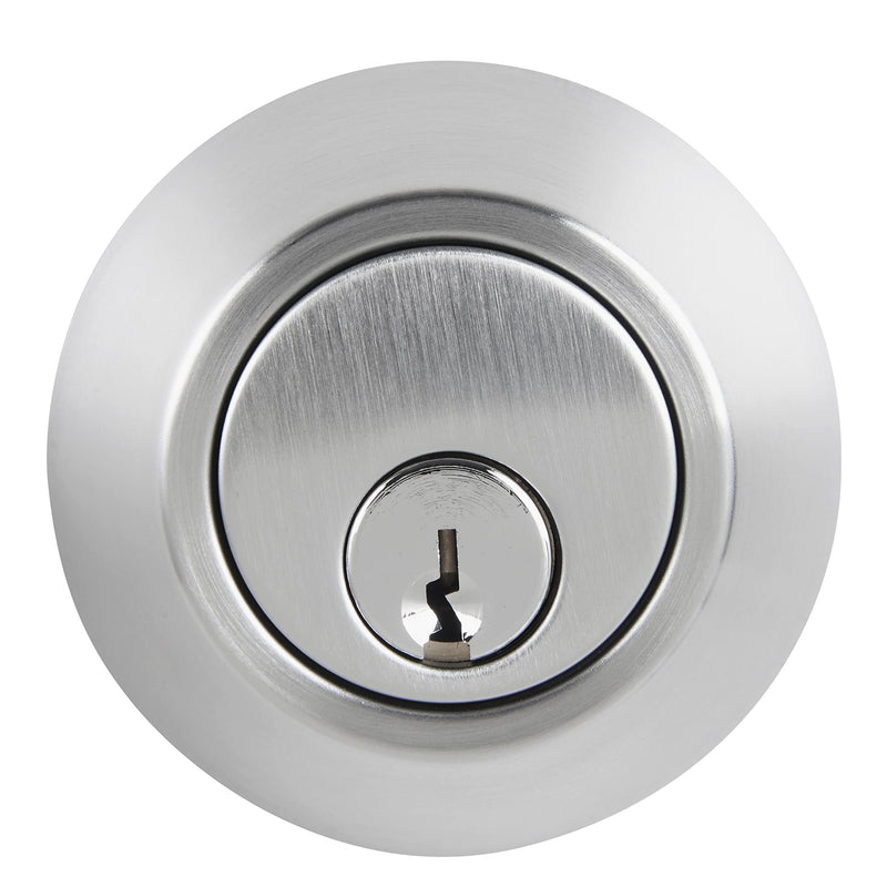 BRINKS Commercial - Single Cylinder Deadbolt Lock, Satin Chrome Finish - Meets ANSI Grade 1 Standards and has 3-Hour UL Fire Rating 1 Pack