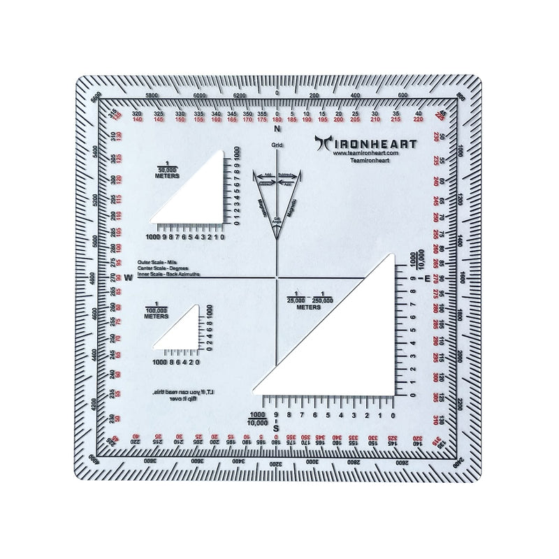 Military Protractor Accurately Cut for Land Navigation Pack of 1