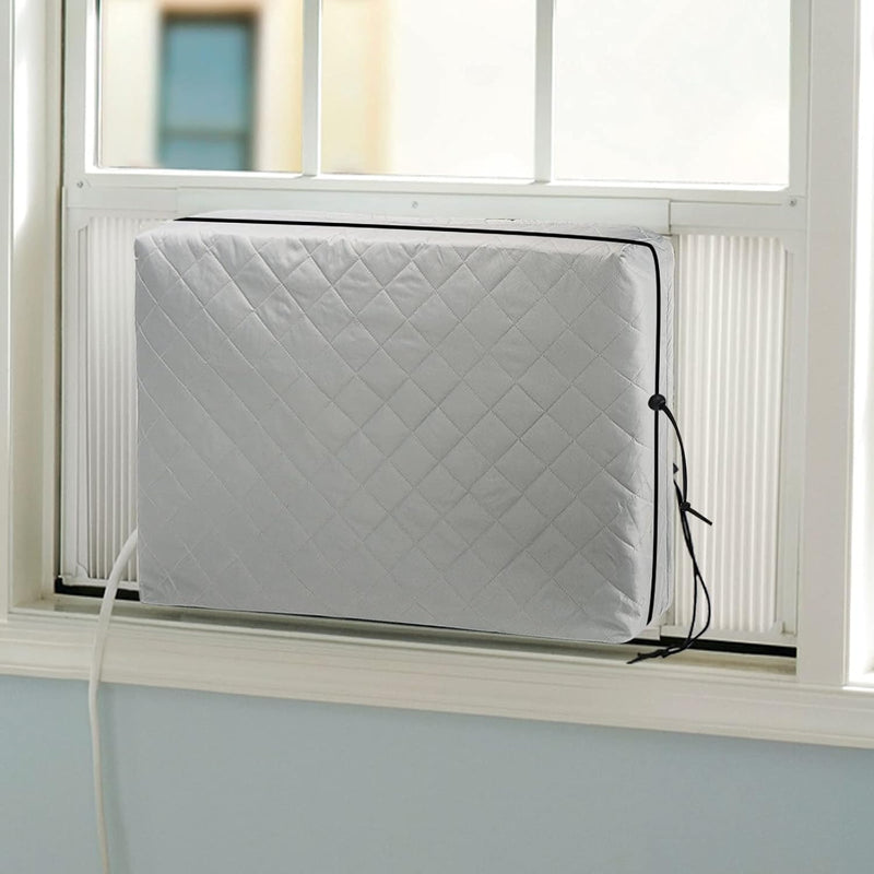 Indoor Air Conditioner Cover, Window AC Cover for Inside, 28"Lx20"Hx3.5"D Grey 28"×20"×3.5"