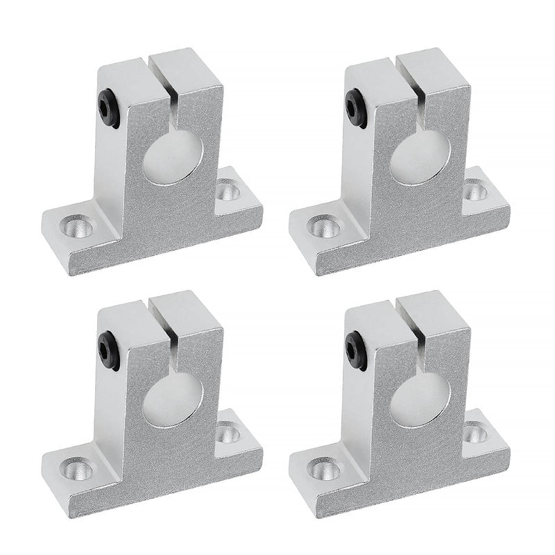 SING F LTD 4pcs SK20 Linear Shaft Support Bracket Mount 20mm CNC Linear Motion Ball Slide Units Rail Support Guide Shaft Bearing for 3D Printer Multi-axis Machine