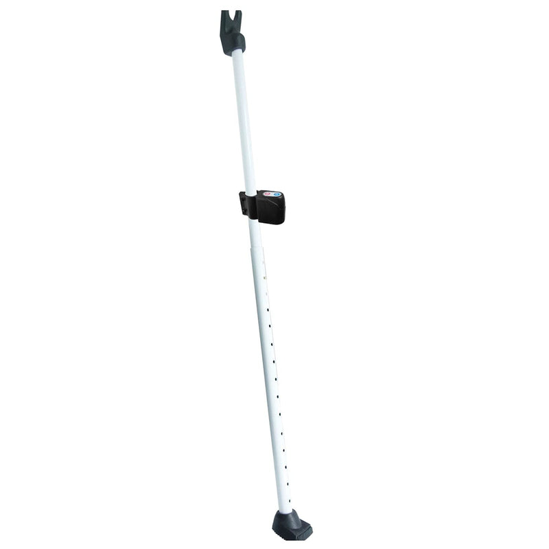SECURITYMAN 2-in-1 Door Security Bar with Alarm & Sliding Door Stopper Security Bar with 120db Loud Siren - Rugged Iron Rated for 400lbs, (Protects Against Scratches) New Model for Wider Compatibility
