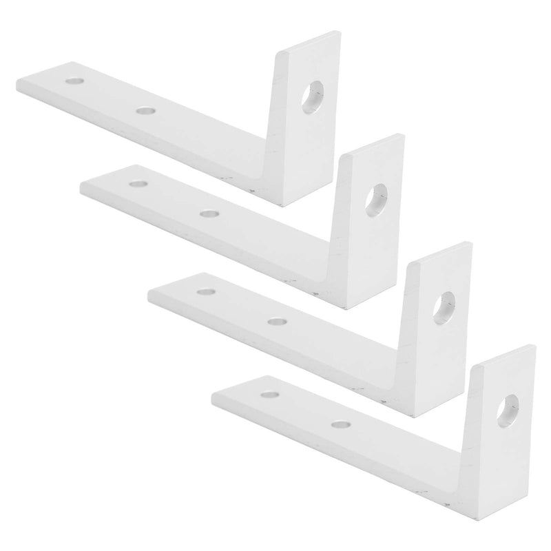 Fafeicy L Bracket, 4PCS Silver Corner Braces Aluminum L Shaped Right Angle Support Fixing Repair Brackets, for Home, Office(3030 Single), Connectors and Accessories
