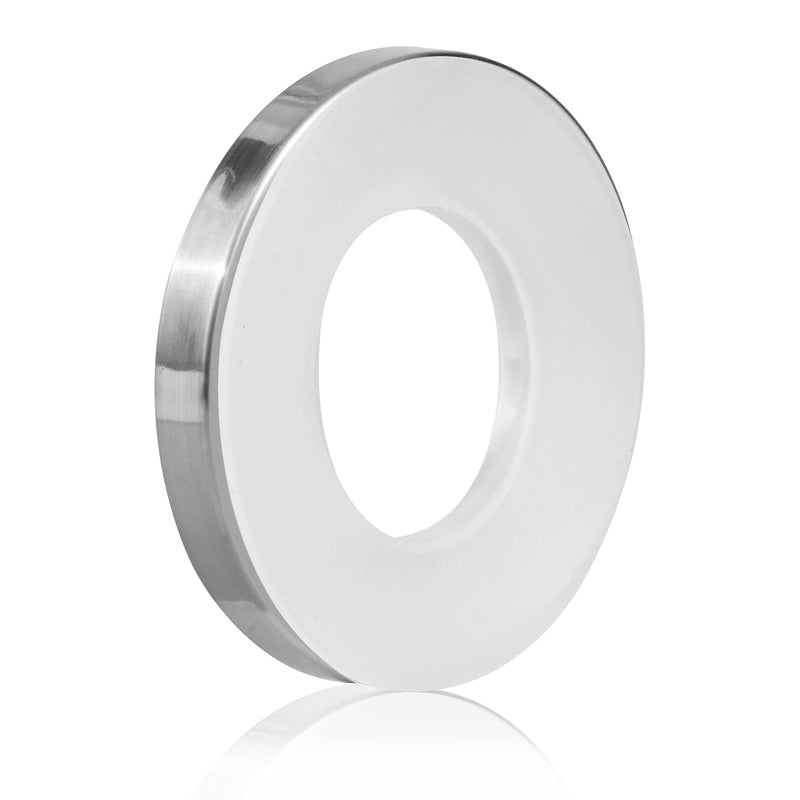 Vessel Sink Mounting Ring for Home Bathroom Glass Vessel Sink Base Mounting Ring by Plastic,Silver Compatible with VIGO, Aquaterior Inside Diameter: 1.58" silver