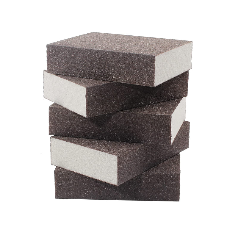100 Grit Medium Sanding Block - 12Pcs, Wet Dry Sanding Sponge Foam Sandpaper Block Washable & Reusable Sandpaper Sponge for Drywall Wood Plastic Metal Furniture 100 Grit(Medium)