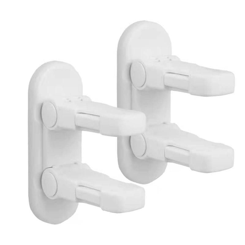 Improved Childproof Door Lever Lock（2 Pack）Prevents Toddlers from Opening Doors. Durable ABS with Adhesive Backing. Simple Install, No Tools Needed 2