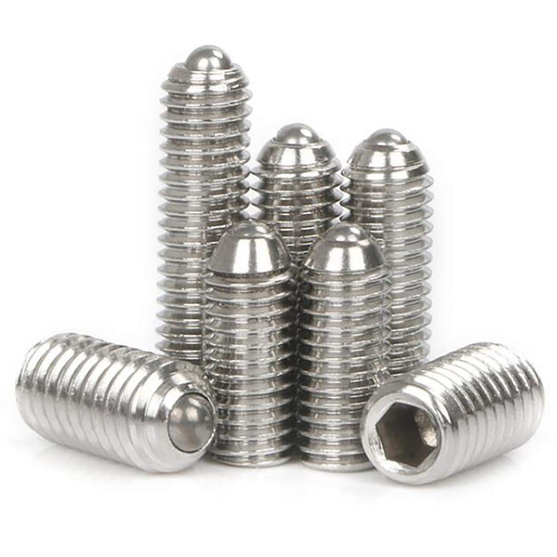 M3 x 6mm Stainless Steel Hex Socket Spring Ball Point Grub Screws 20pcs M3 x 6mm