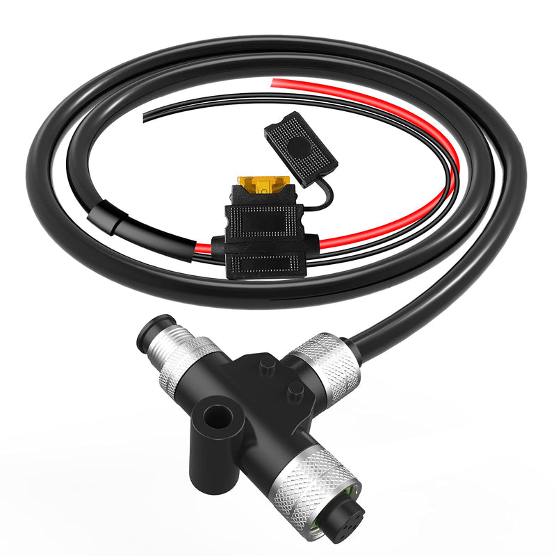 Marine Grade Products NMEA 2000 Tee Power Cable with Fuse，for Lowrance B&G Navico Garmin Networks(3.3ft).