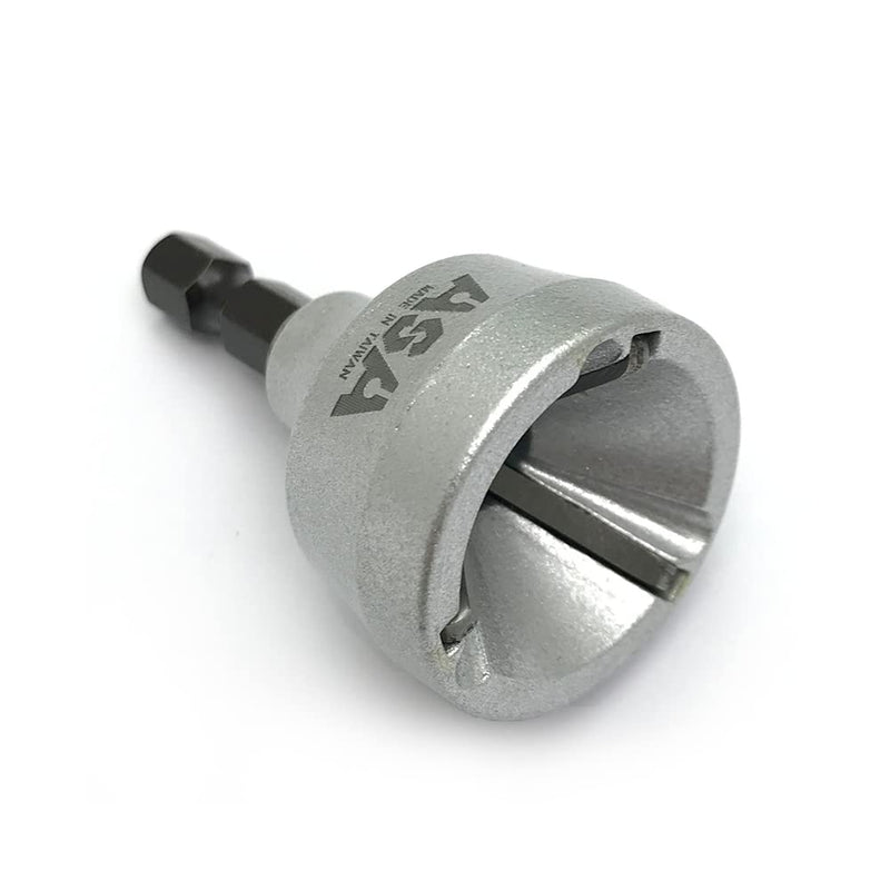 ASA Tools Deburring External Chamfer Tool, with HSS Blade, Deburring Drill Bit, Remove Burr Tools Quick Release Shank Fits for 1/8"-3/4"(3mm-19mm) Deburring Drill Bit 3mm-19mm