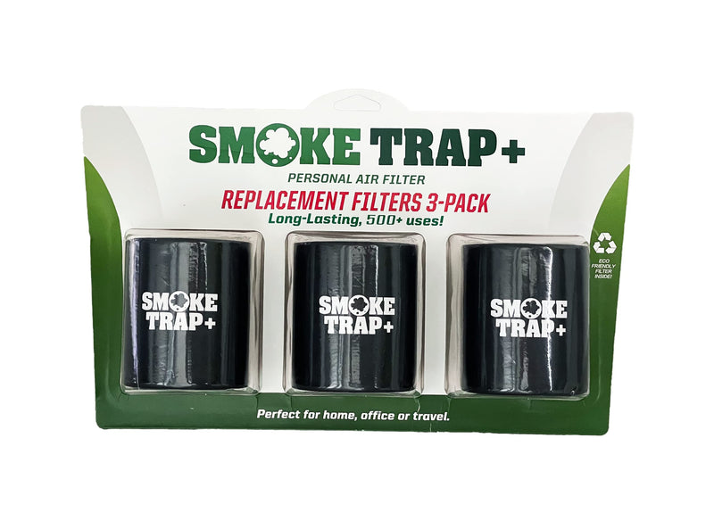 ECO Replacement Filter Cartridges For Smoke Trap + | Triple Replacement Filters - Zero Plastic Waste Replacement Filters - Maximum Air Flow While Exhaling - Long Lasting 500+ Exhales (3)… 3