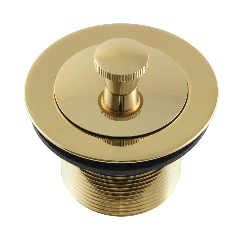 Kingston DLL212 Brass Lift and Turn Tub Drain, Polished Brass