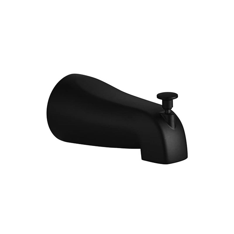 Bathtub Faucet Tub Spout,Bath Tub Faucets Spout Replacement,Shower Tub Spout with Diverter Fits 1/2" Copper Pipe Matte Black