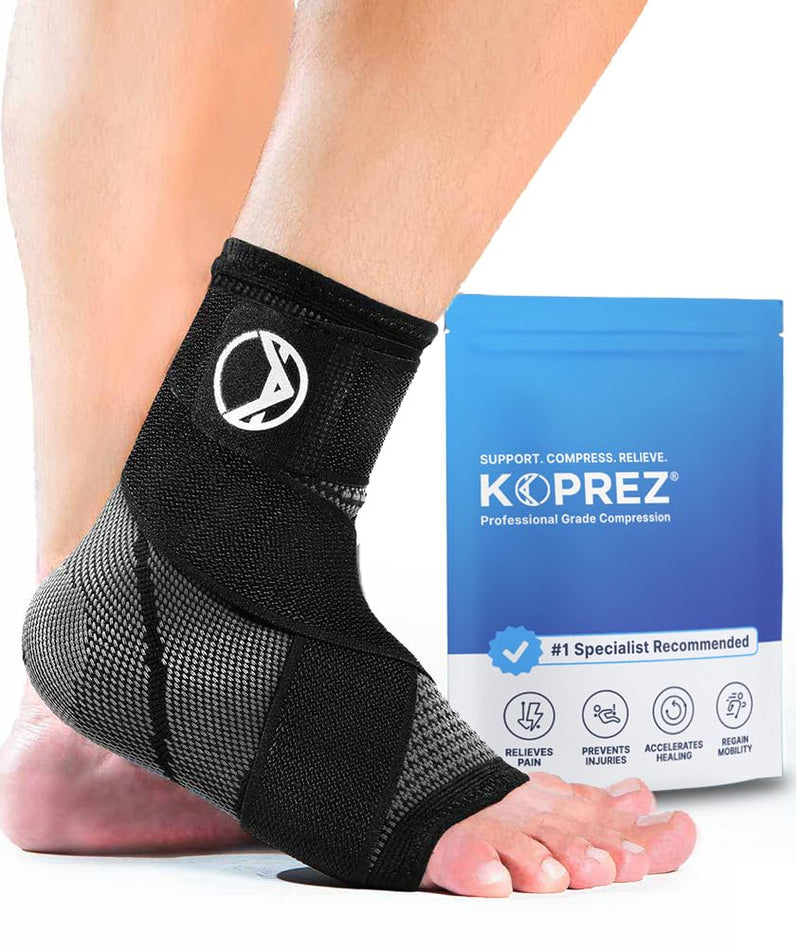 Plantar Fasciitis Sleeve - Plantar Fasciitis Relief, Plantar Fasciitis Socks, Ankle Compression Sleeve, Ankle Support for Women, Plantar Fasciitis Brace, Ankle Sleeve, Ankle Support Men X-Large Black 1