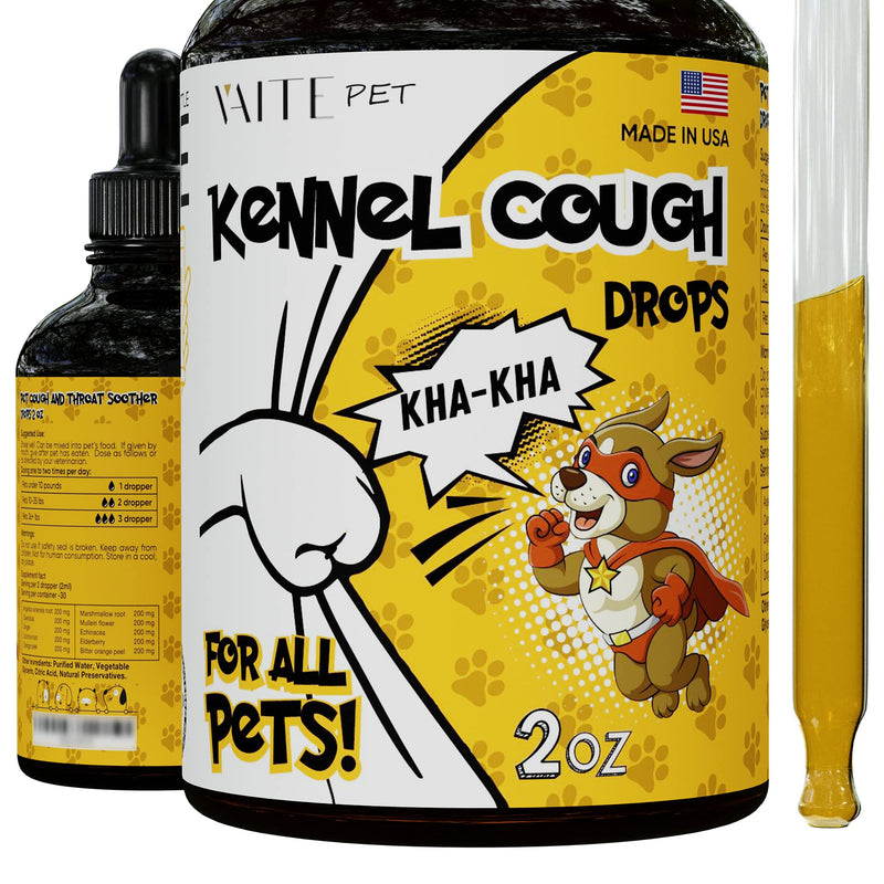 Kennel Cough Drops for Dogs and Cats - Supplements for Health - Throat and Respiratory Support - Kennel Cough - Throat and Respiratory… 2.01oz - PawsPlanet Australia