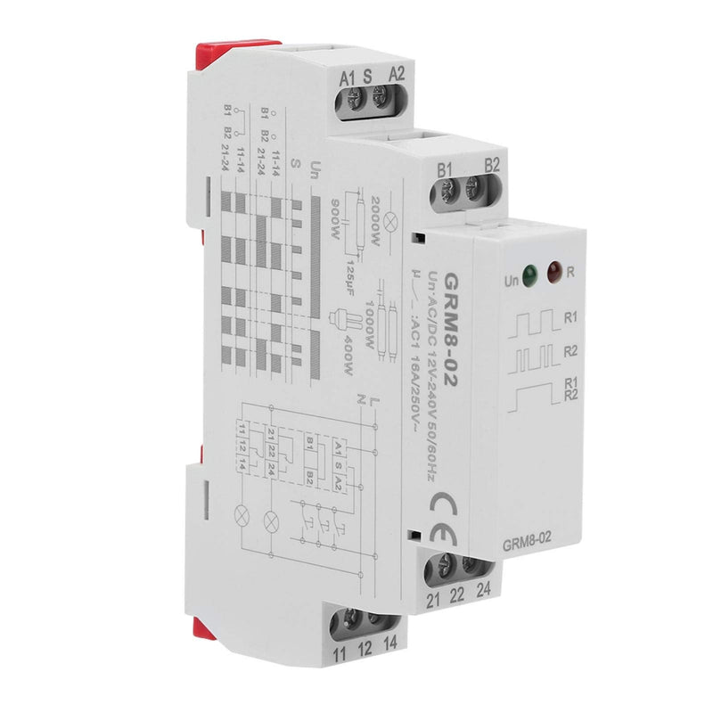 R elays Electronic Impulse Latching R elay, GRM8-02 Electronic Impulse R elay Latching R elay Memory R elay Din Rail,Electronic Impulse R elay, Current Sensing R elay