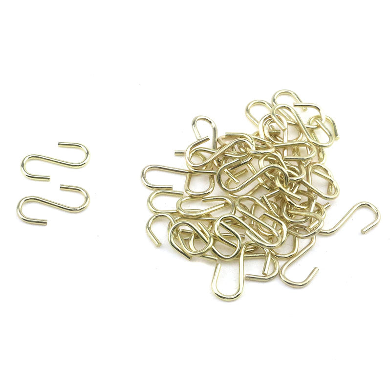 T Tulead S Shaped Hooks Iron Hanging Hooks Light Duty Hanger Hooks 2x27mm Decorative Mini Hooks Pack of 40 for Hanging Jewelry,Purse,Key