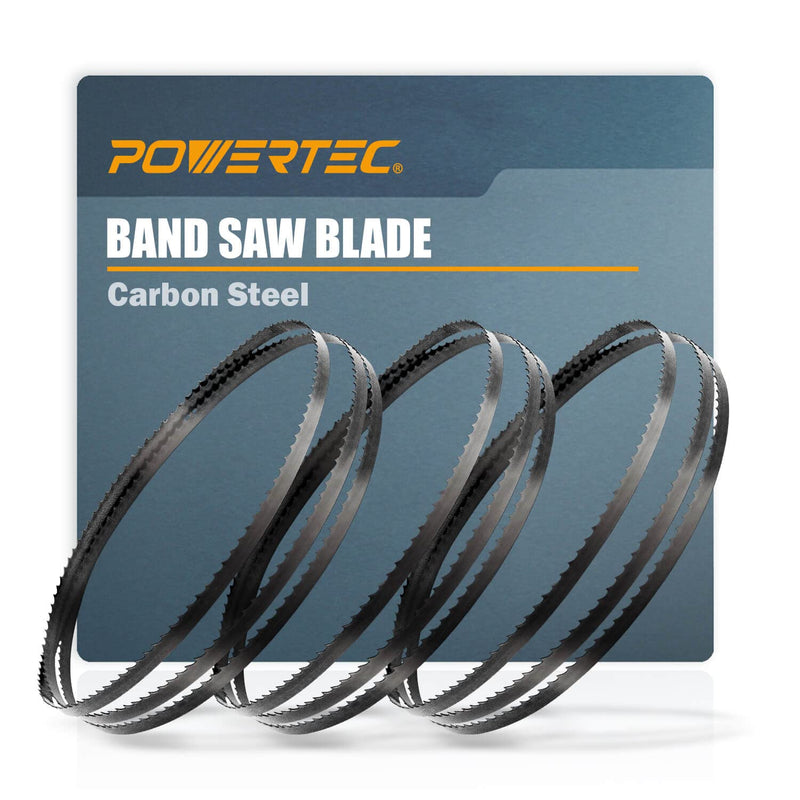 POWERTEC 80 Inch Bandsaw Blades Assortment for Woodworking, Band Saw Blades for Sears Craftsman 12" Band Saw, 3PK (13602) 80 inch Assortment (3PCs)
