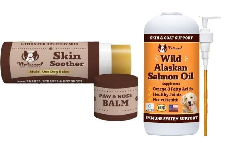 Natural Dog Company Healthy Skin Bundle, Supports Healthy Skin and Relieves Dry, Itchy Skin, Allergy Relief for Dogs - PawsPlanet Australia