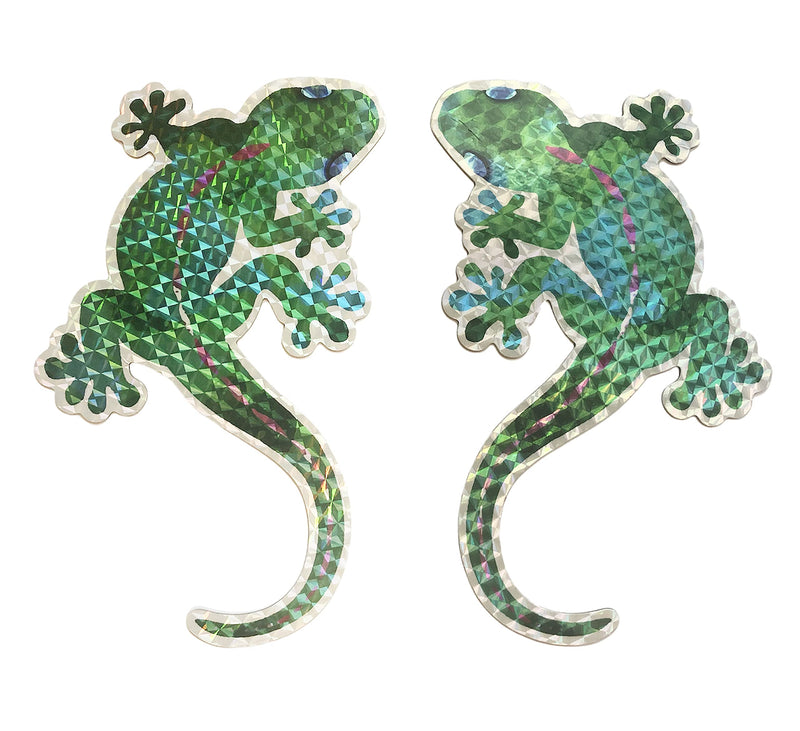 Sonoran Souvenirs Gecko Screen Magnets (6" x 4") - Decorative Holographic Foil Magnets for Lanai Screen, Patio Door, Window Screens, Curtains - Home Decor, Flexible, Durable, Shiny, Sparkle - 2 Pack Gecko (New Version 2022) - NewNest Australia
