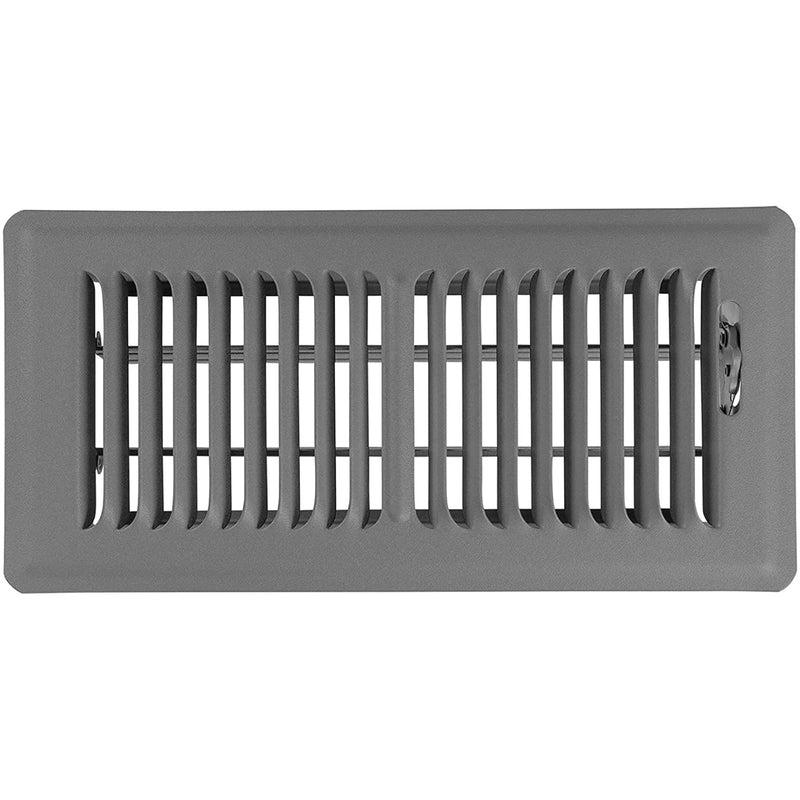 Storm Gray, 4x10, Premium Floor Register, All Steel Heavy Duty Vent Cover Storm Gray