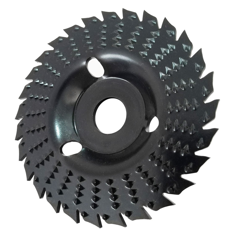 OBA Wood Carving Disc 4-1/2 Inch Wood Cutting Wheel 28-Tooth for Angle Grinder Wood Carving,Polishing,Carving with 7/8 inch Arbor