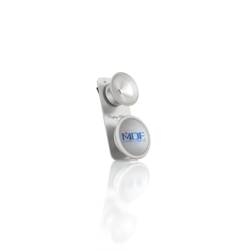 MDF Instruments Pediatric Attachment with Clip - for ProCardial® Titanium Stethoscope - Silver