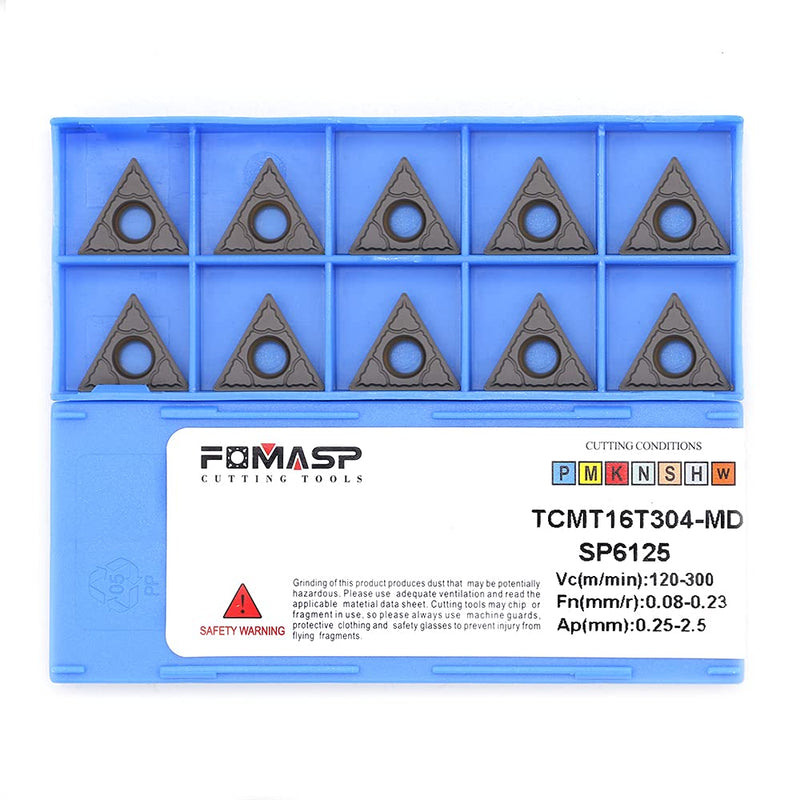 TCMT32.51 / TCMT16T304-PM of CNC Carbide Inserts for Semi-Finishing Metal Steel Cutting Turning Tools,10 PCS.