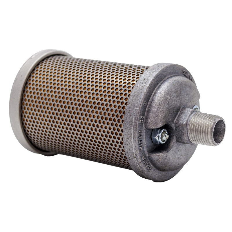 ALWITCO M00 Atomuffler Air Exhaust Muffler | 3/8" NPT Male, Single Chamber, 125 PSI | Replacement Part | General Purpose | for Compressed Air Equipment & Systems