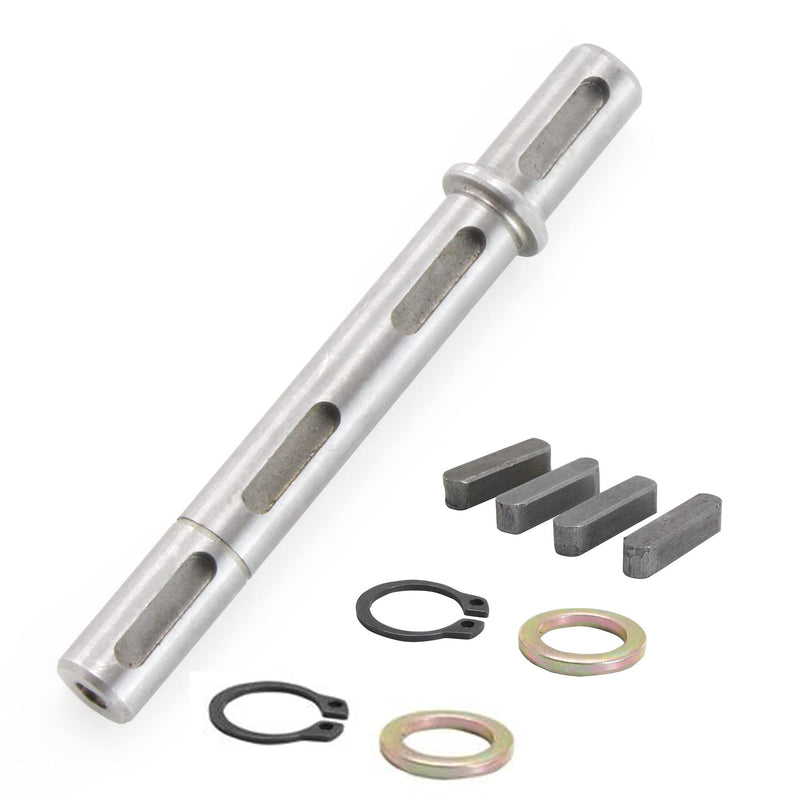CNCTOPBAOS Output Double Shaft Diameter 14mm Output Shaft 0.55" Dual Shaft Output Length 130mm fit for Worm Reducer Gearbox NMRV030 RV030 Nema23 Stepper Motor with Gaskets S Ring Corner pin