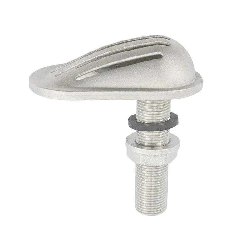 Stainless Steel 316 Marine Grade Boat Intake Strainer Threaded Thru-Hull Inlet Filter Scoop with Rubber Gaskets I.D. 1/2INCH/O.D.(4/5IN)