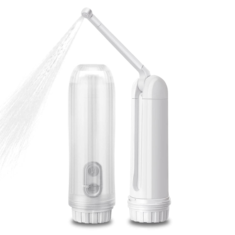 Portable Bidet - Mini Foldable Handheld Personal Travel Bidet with 2 Pressure Options Electric Sprayer Toilet for Personal Hygiene Cleaning/Soothing Postpartum Care/Perineal & Hemmoroid Treatment While