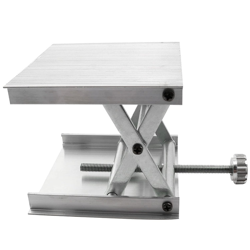 LQ Industrial Lab Lifting Platform 90mm Adjustable Aluminum Alloy Rack Scissor Lab Lifter Lab Jack Lift Stand Support Jack Platform Laser Level Holder